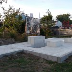 Fertiggestelltes Beton-Fundament 