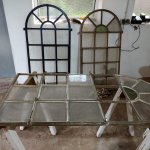 Restaurierung der historischen Fenster aus dem ehemaligen S&auml;gewerk M&uuml;ller in L&uuml;chow, wo die Dampfmaschine im Einsatz war.