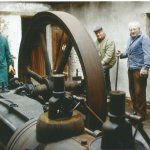 1998 - Demontage der Dampfmaschine zum Abtransport und Lagerung  bei der HASTRA in Lüchow (Wendland)