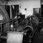 Dampfmaschine im S&auml;ge- und Hobelwerk, Senator-Br&uuml;nger-Stra&szlig;e in der Stadt L&uuml;chow (Wendland)